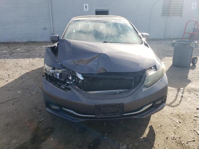 2HGFB2F9XFH552844 - 2015 HONDA CIVIC EXL GRAY photo 5