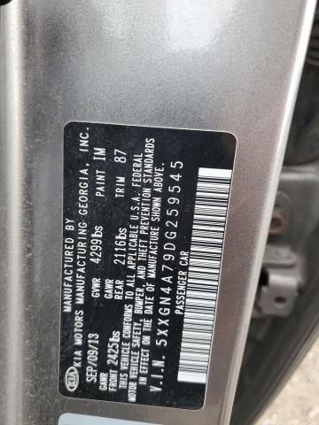 5XXGN4A79DG259545 - 2013 KIA OPTIMA EX 灰色 照片 12