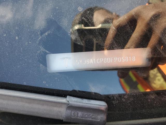 5YJSA1CP8DFP05818 - 2013 TESLA MODEL S BLUE photo 12