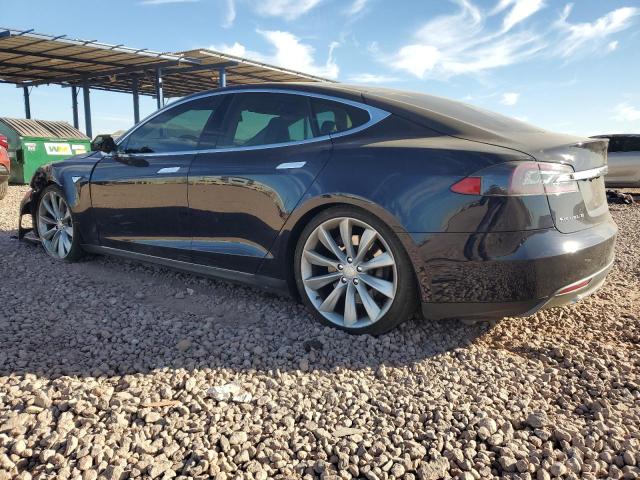 5YJSA1CP8DFP05818 - 2013 TESLA MODEL S BLUE photo 2