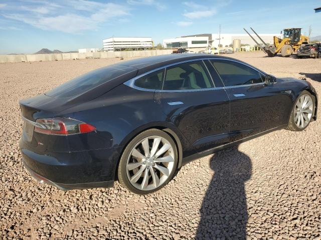5YJSA1CP8DFP05818 - 2013 TESLA MODEL S BLUE photo 3