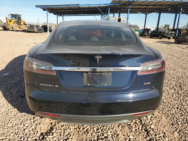 5YJSA1CP8DFP05818 - 2013 TESLA MODEL S BLUE photo 6