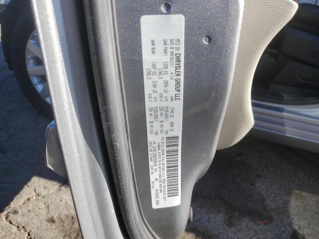 2C4RC1BG8ER358104 - 2014 CHRYSLER TOWN & COU TOURING GRAY photo 12