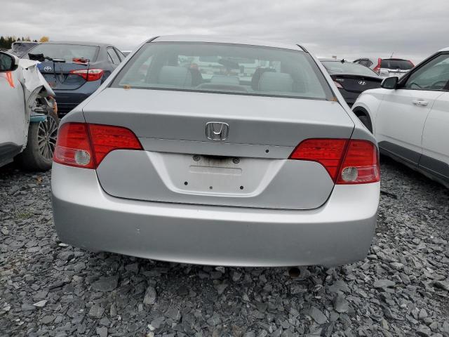 2HGFA16316H019385 - 2006 HONDA CIVIC DX VP Argent photo 6