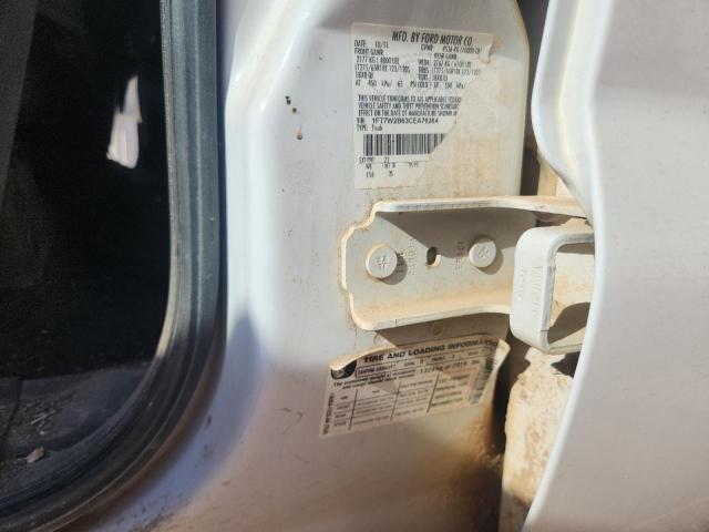 1FT7W2B63CEA76264 - 2012 FORD F250 SUPER DUTY WHITE photo 12