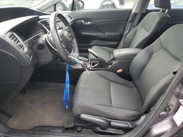 19XFB2F53FE273775 - 2015 HONDA CIVIC LX GRAY photo 7