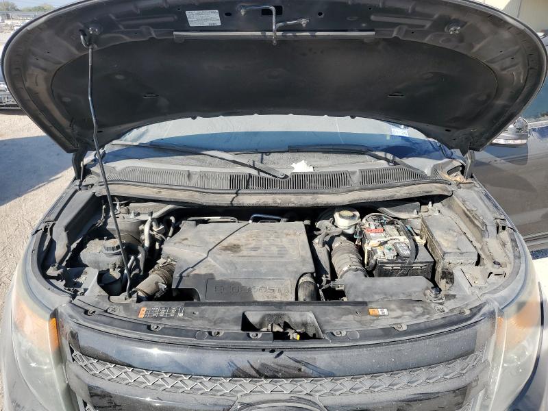 1FM5K8GT4FGA92966 - 2015 FORD EXPLORER SPORT GRAY photo 12