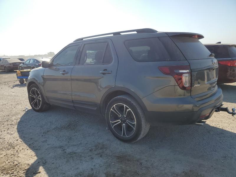 1FM5K8GT4FGA92966 - 2015 FORD EXPLORER SPORT GRAY photo 2