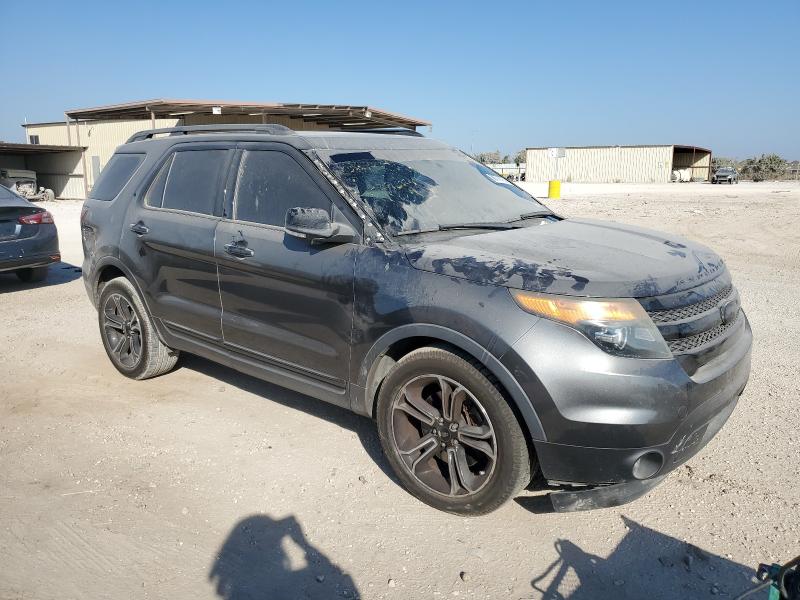 1FM5K8GT4FGA92966 - 2015 FORD EXPLORER SPORT GRAY photo 4