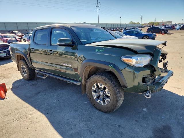 3TMCZ5AN4MM447122 - 2021 TOYOTA TACOMA DOUBLE CAB GREEN photo 4