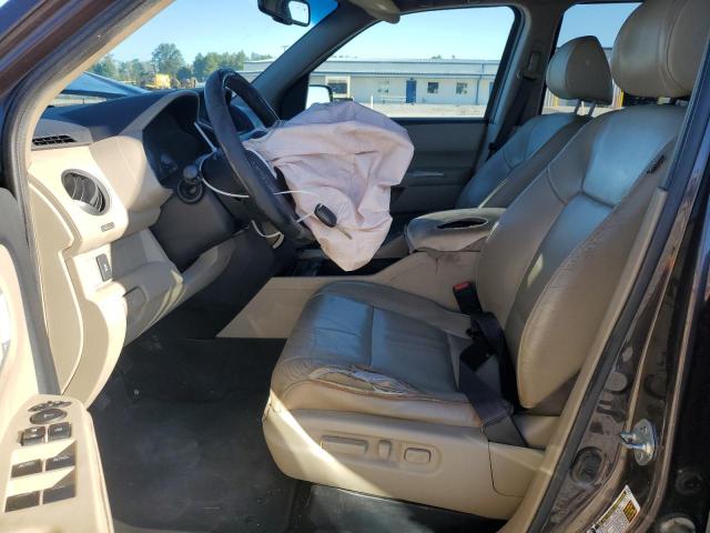 5FNYF4H55CB055011 - 2012 HONDA PILOT EXL BROWN photo 7