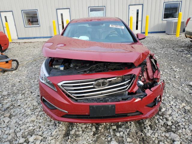 5NPE24AF3HH477420 - 2017 HYUNDAI SONATA SE 红色 照片 5