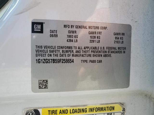 1G1ZG57B59F258654 - 2009 CHEVROLET MALIBU LS WHITE photo 13