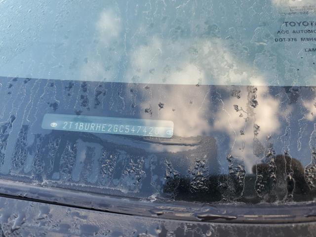 2T1BURHE2GC547420 - 2016 TOYOTA COROLLA L 蓝色 照片 12