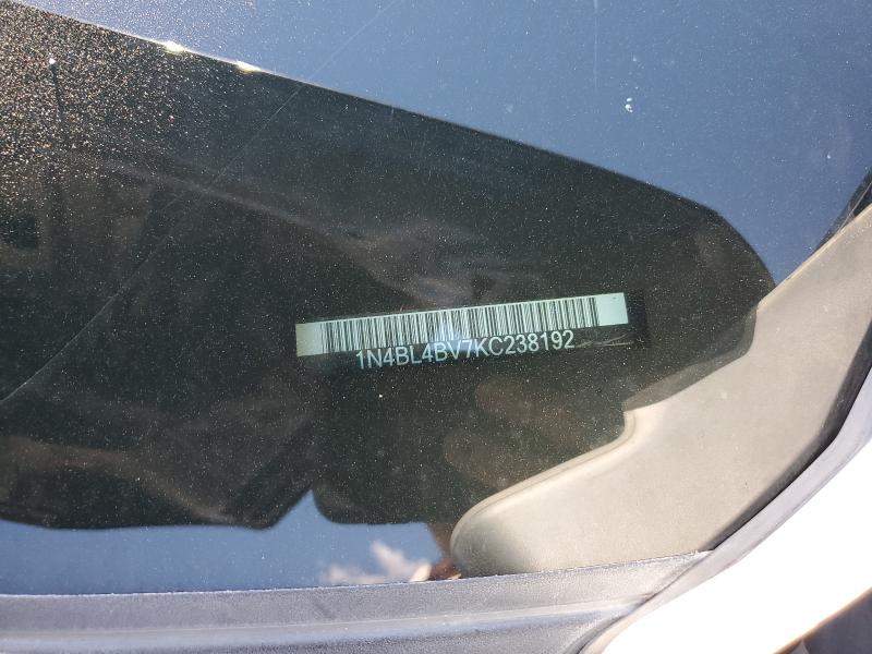 1N4BL4BV7KC238192 - 2019 NISSAN ALTIMA S BLACK photo 12