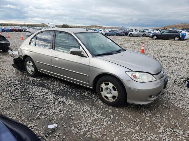 JHMES966X5S006673 - 2005 HONDA CIVIC HYBRID ვერცხლისფერი ფოტო 4