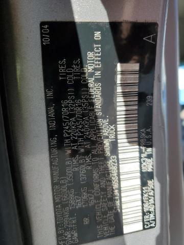 5TBET34165S468233 - 2005 TOYOTA TUNDRA DOUBLE CAB SR5 SILVER photo 12