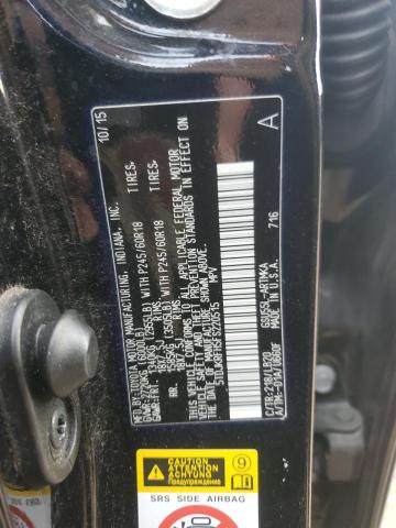 5TDJKRFH5FS220515 - 2015 TOYOTA HIGHLANDER XLE BLACK photo 13