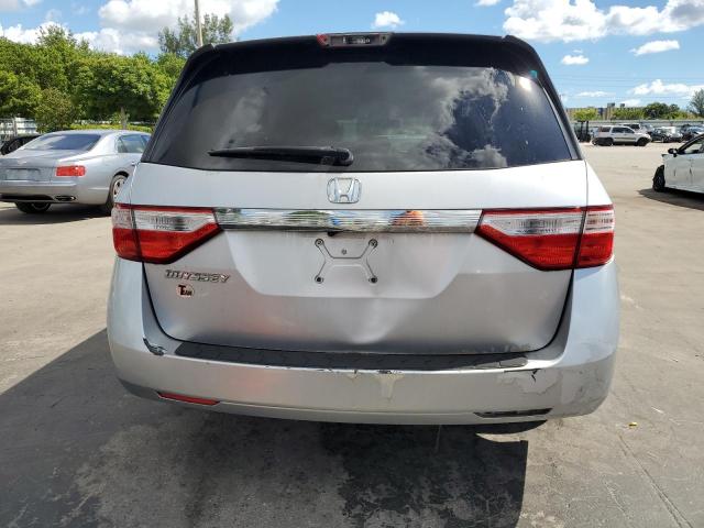 5FNRL5H62BB095086 - 2011 HONDA ODYSSEY EXL ვერცხლისფერი ფოტო 6