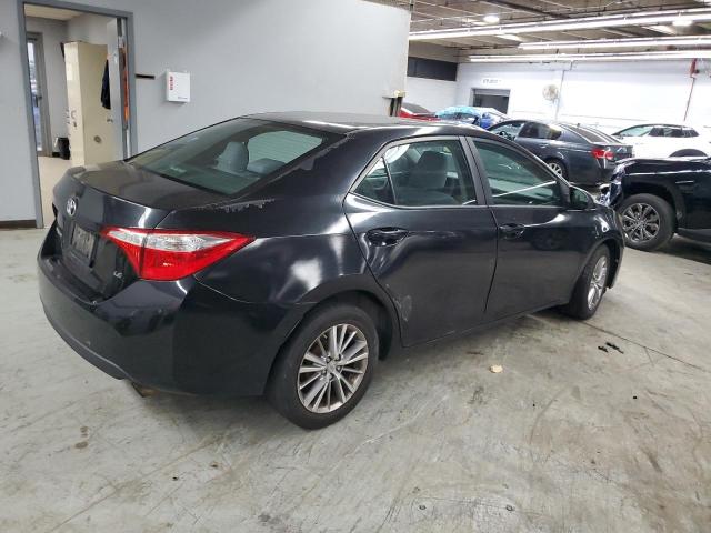 2T1BURHE7EC223909 - 2014 TOYOTA COROLLA L BLACK photo 3