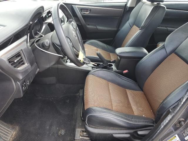 5YFBURHE6GP380883 - 2016 TOYOTA COROLLA L GRAY photo 7