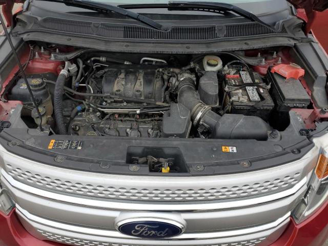 1FM5K8D81EGA98643 - 2014 FORD EXPLORER XLT Czerwony zdjęcie 12