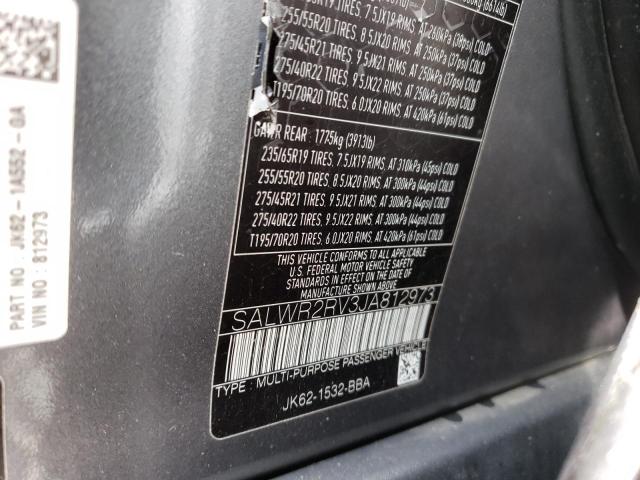 SALWR2RV3JA812973 - 2018 LAND ROVER RANGE ROVE HSE CHARCOAL photo 13