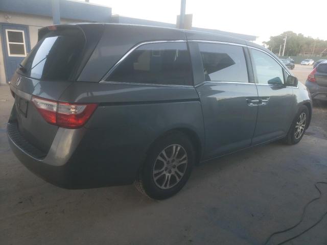 5FNRL5H68CB006199 - 2012 HONDA ODYSSEY EXL GRAY photo 3
