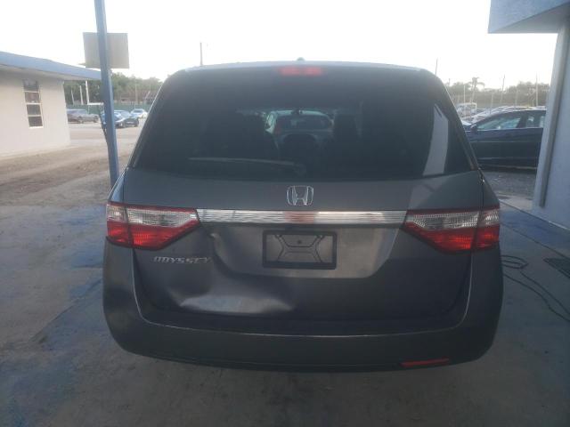 5FNRL5H68CB006199 - 2012 HONDA ODYSSEY EXL GRAY photo 6