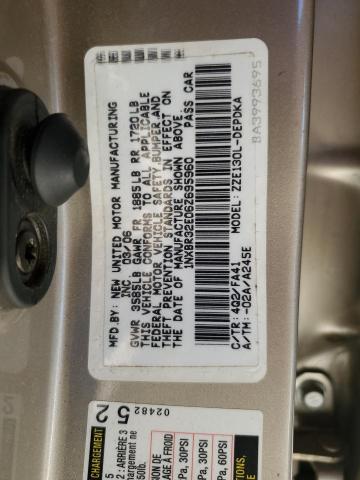 1NXBR32E06Z695960 - 2006 TOYOTA COROLLA CE ოქროსფერი ფოტო 12
