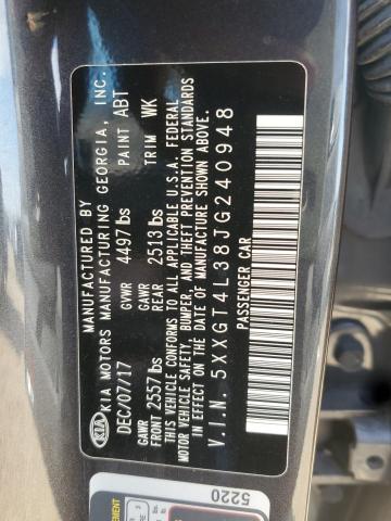 5XXGT4L38JG240948 - 2018 KIA OPTIMA LX 灰色 照片 13