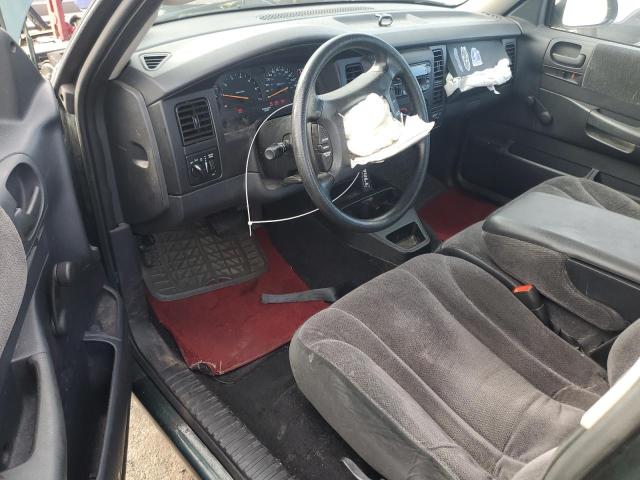 1B7GL22XX1S250427 - 2001 DODGE DAKOTA GREEN photo 8