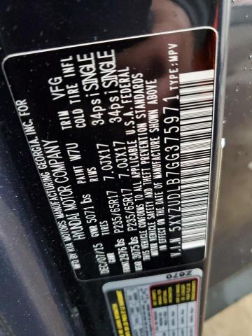 5XYZUDLB7GG375971 - 2016 HYUNDAI SANTA FE S 蓝色 照片 14