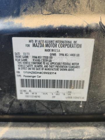 1YVHZ8DH4C5M22314 - 2012 MAZDA 6 I 黑色 照片 12