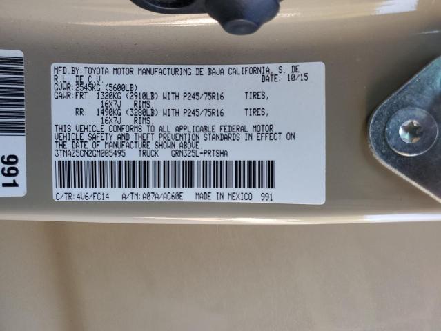 3TMAZ5CN2GM005495 - 2016 TOYOTA TACOMA DOUBLE CAB Қоңыр фото 13