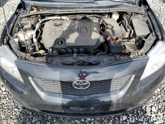 2T1BU4EE3AC252776 - 2010 TOYOTA COROLLA BASE BLACK photo 11