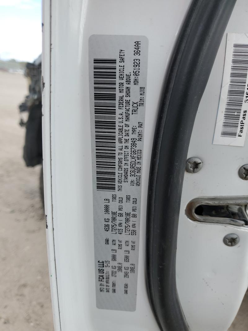 3C6UR5DLXFG673849 - 2015 RAM 2500 SLT Blanc photo 13