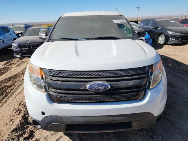1FM5K8AR3DGC87743 - 2013 FORD EXPLORER POLICE INTERCEPTOR Blanc photo 5