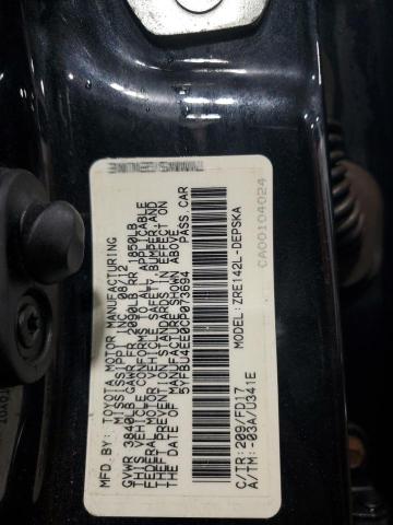 5YFBU4EE0CP073694 - 2012 TOYOTA COROLLA BASE 黑色 照片 12