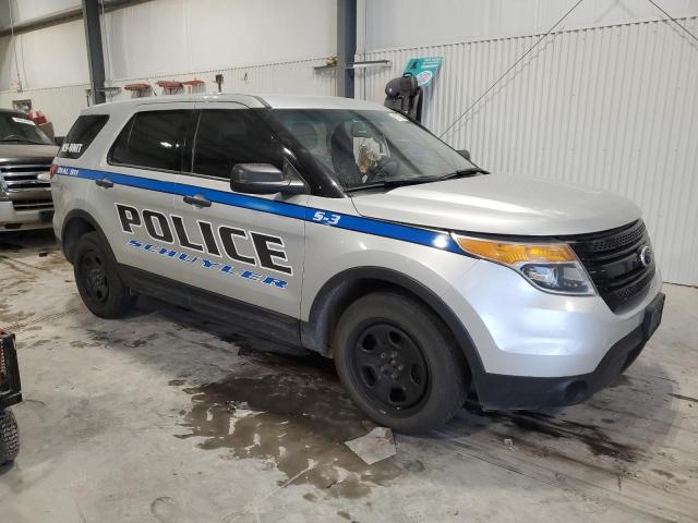 1FM5K8AR9EGB54793 - 2014 FORD EXPLORER POLICE INTERCEPTOR 银色 照片 4