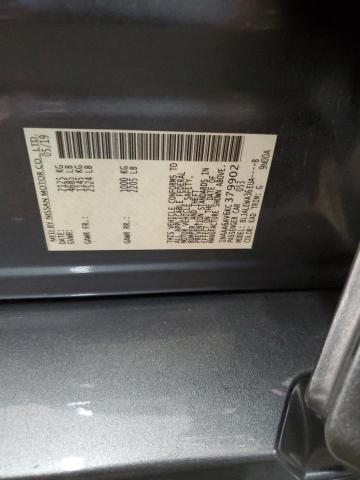 1N4AA6AV6KC379902 - 2019 NISSAN MAXIMA S GRAY photo 13