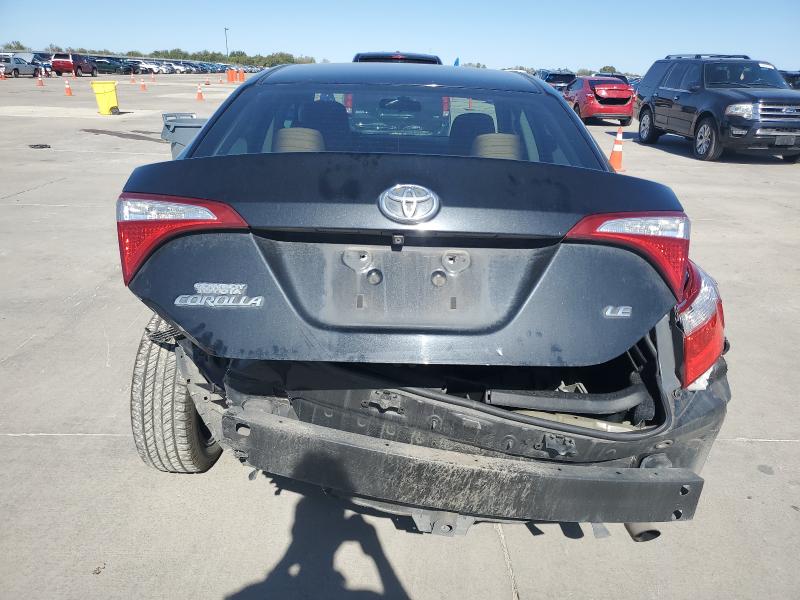 5YFBURHE4GP554028 - 2016 TOYOTA COROLLA L BLACK photo 6