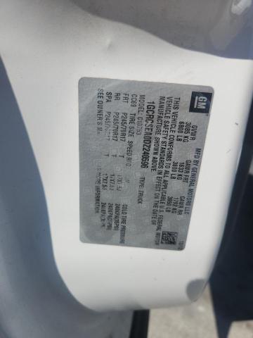 1GCRCSEA0DZ240596 - 2013 CHEVROLET SILVERADO C1500 LT WHITE photo 12