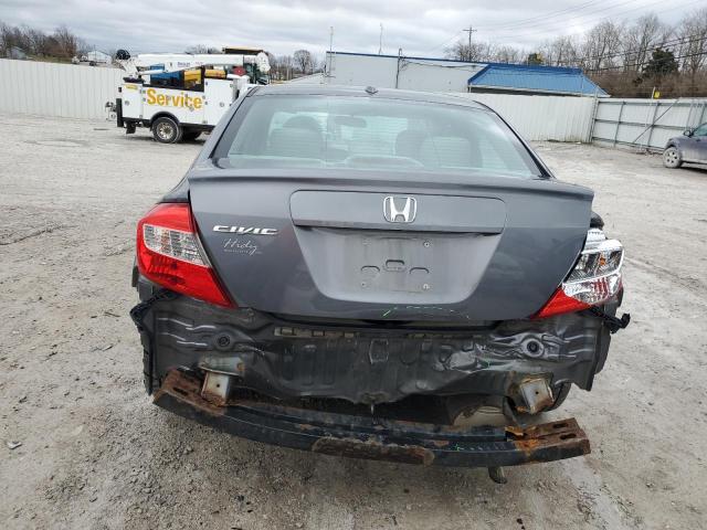 19XFB2F96CE026166 - 2012 HONDA CIVIC EXL ნაცრისფერი ფოტო 6