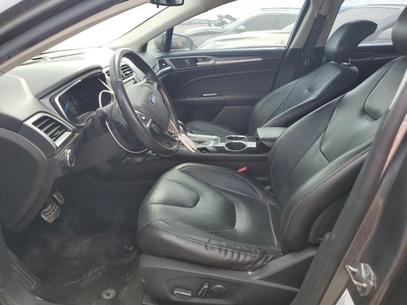 3FA6P0K99DR307017 - 2013 FORD FUSION TITANIUM GRAY photo 7