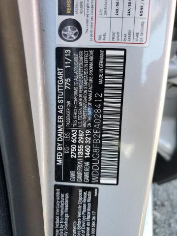 WDDUG8FB2EA028412 - 2014 MERCEDES-BENZ S 550 4MATIC SILVER photo 12