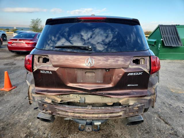 2HNYD2H65BH518920 - 2011 ACURA MDX TECHNOLOGY BROWN photo 6