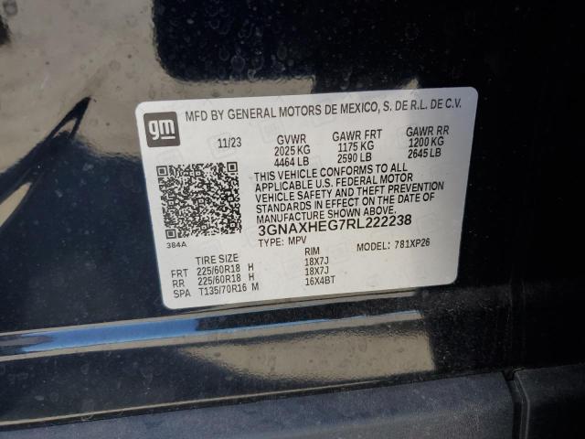 3GNAXHEG7RL222238 - 2024 CHEVROLET EQUINOX LS Սև լուսանկար 13