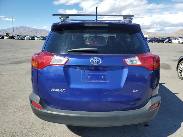 2T3ZFREV3FW220865 - 2015 TOYOTA RAV4 LE BLUE photo 6