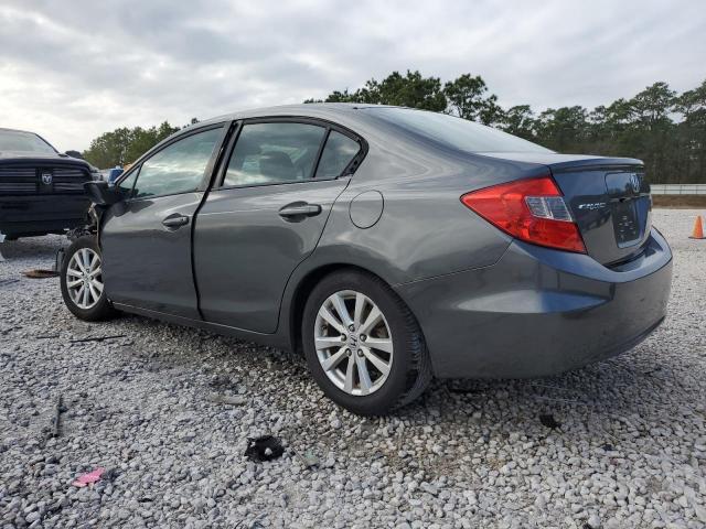 2HGFB2F95CH547160 - 2012 HONDA CIVIC EXL GRAY photo 2